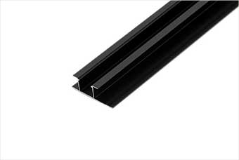 梧州航空纤维墙咔铝合金带灯中条（哑黑氧化）